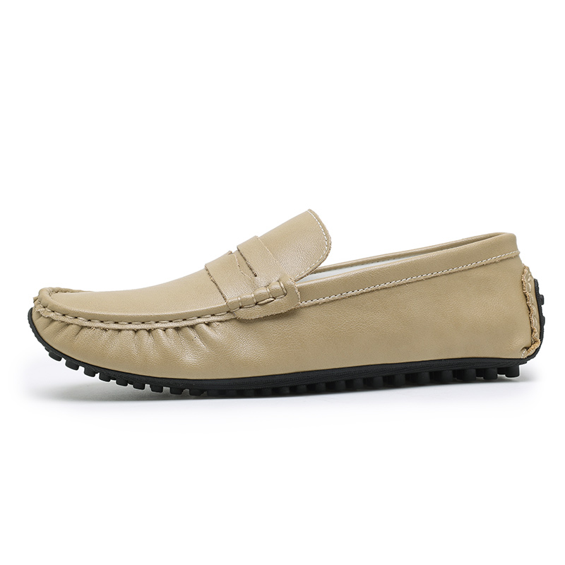 

King Jinmai Мокасины мужские черные/красно-коричневые/хаки, цвет Khaki 8687-Xiaozhi