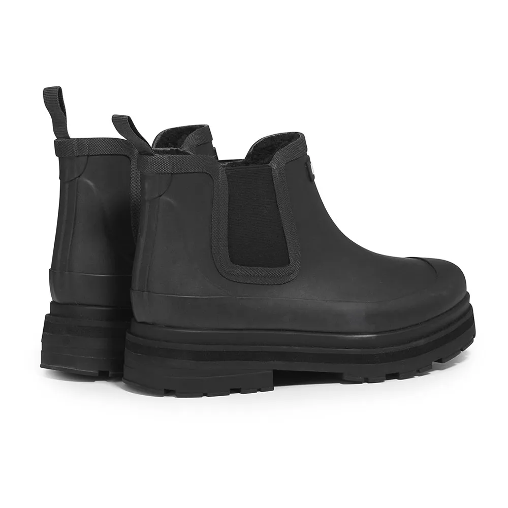 Женские ботинки челси Aigle Soft резиновые с меховой подкладкой, черный — фото 4