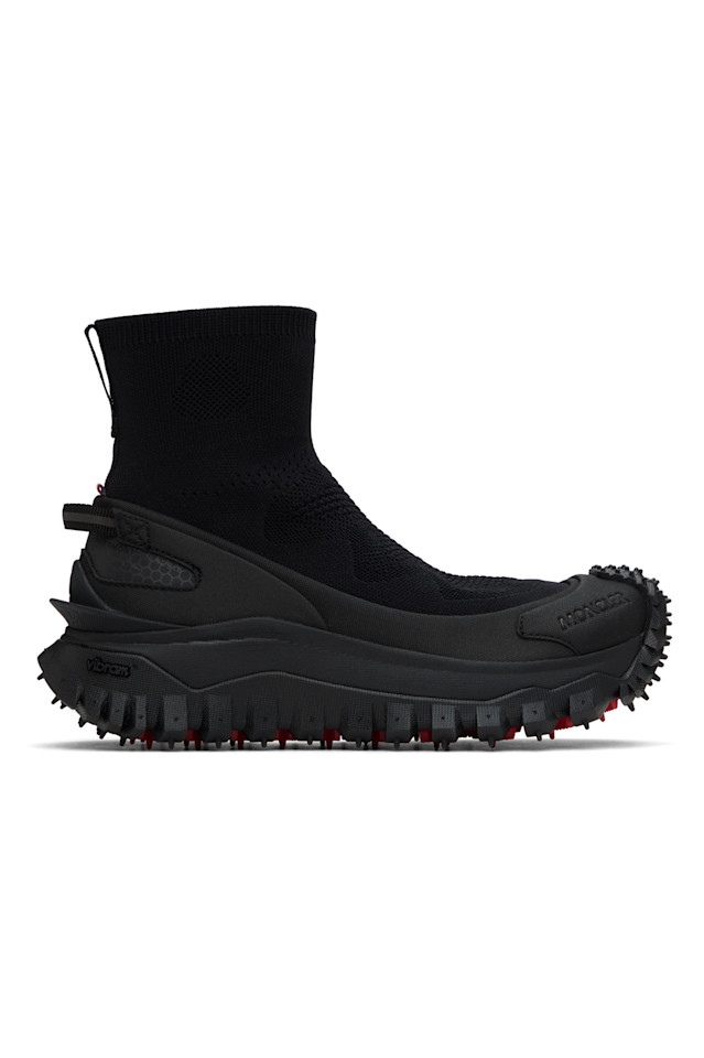 Кроссовки Trailgrip knit с высоким верхом Moncler, черный