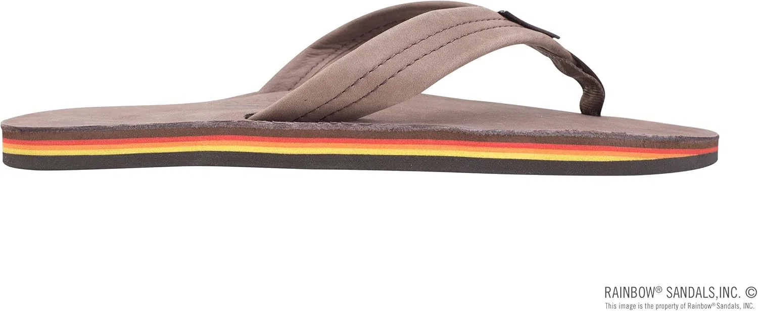 Мужские сандалии Rainbow из двухслойной кожи с поддержкой свода стопы Rainbow Sandals, Expresso Rainbow — фото 4
