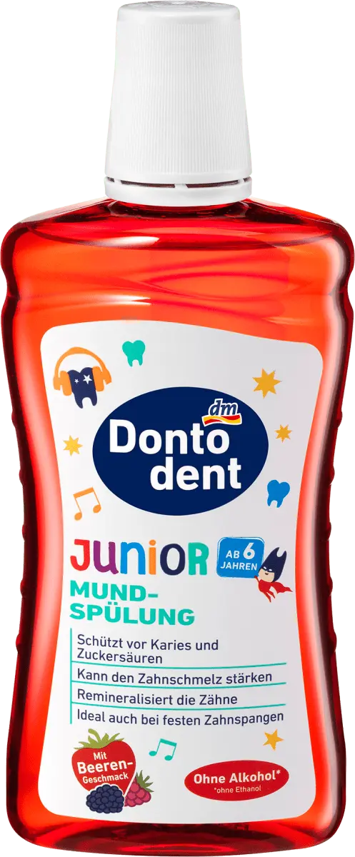 

Ополаскиватель для рта Юниор с 6 лет 500мл Dontodent