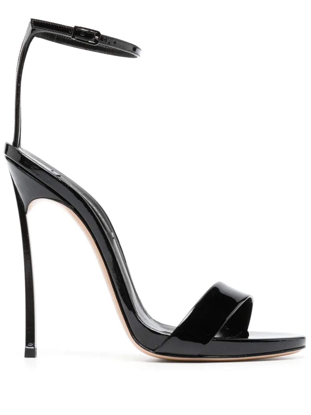 Лакированные босоножки Blade 120 Casadei, черный