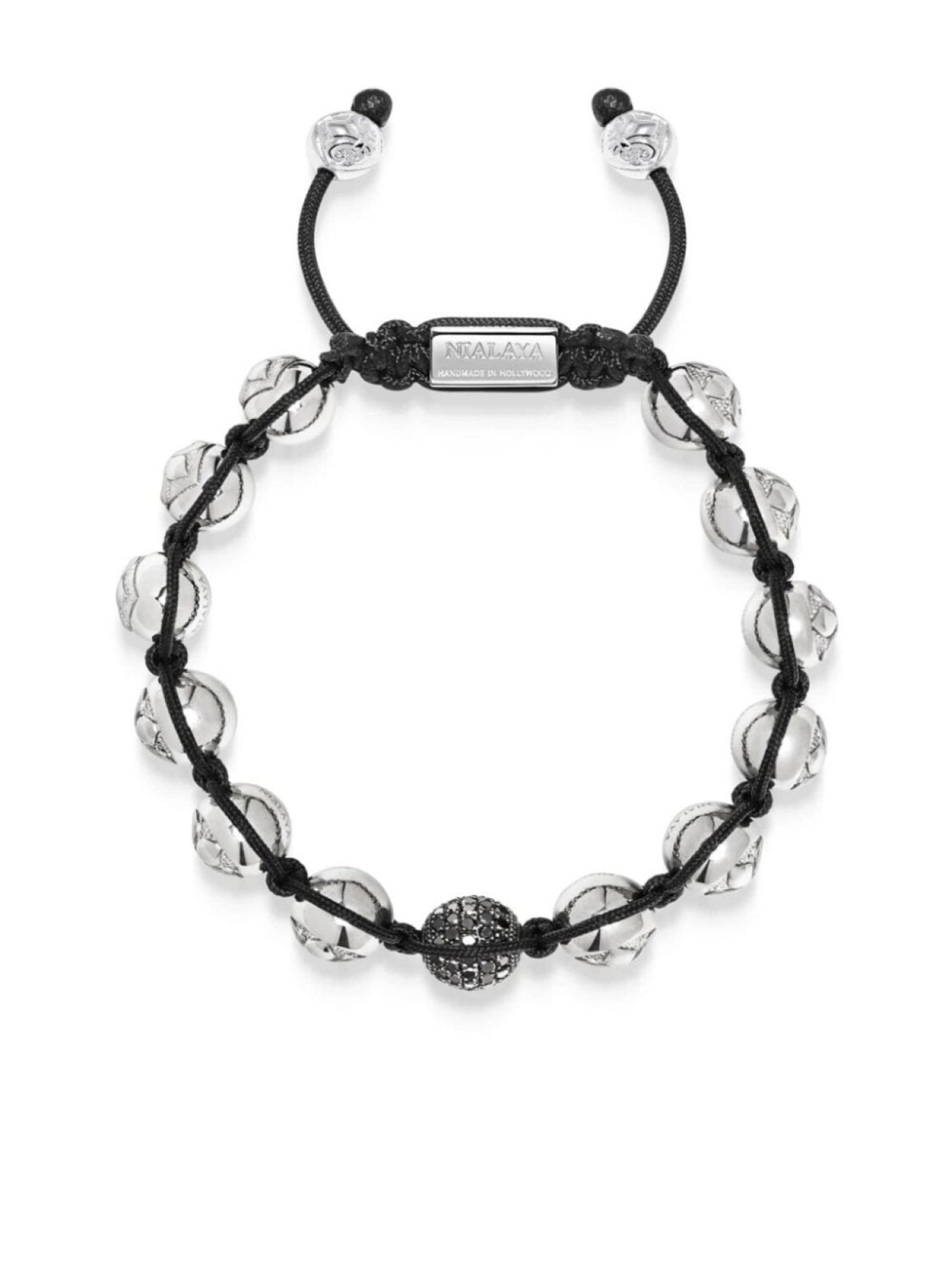 

Браслет из бисера Nialaya Jewelry, серебряный