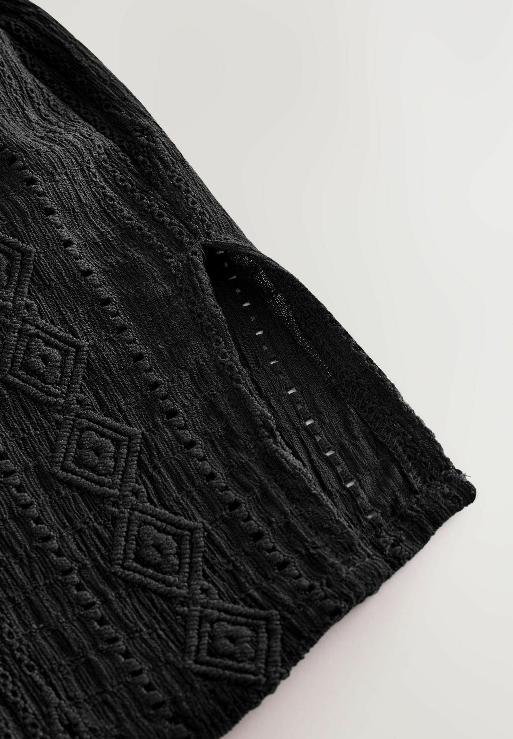 Блузка на пуговицах REGULAR FIT - BRODERIE SHORT SLEEVE HOLIDAY Next, черный — фото 3