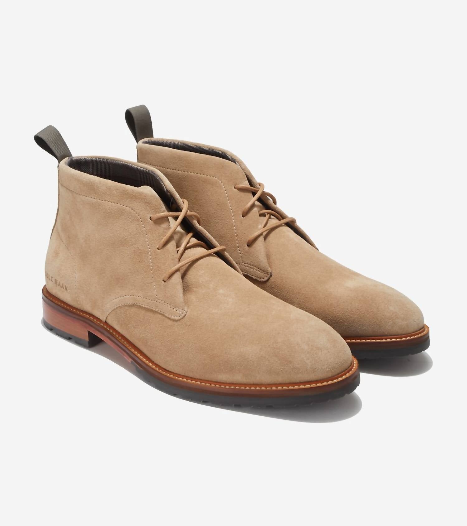

Мужские ботинки Berkshire Chukka из замши цвета темного латте Cole Haan, Dark Latte Suede