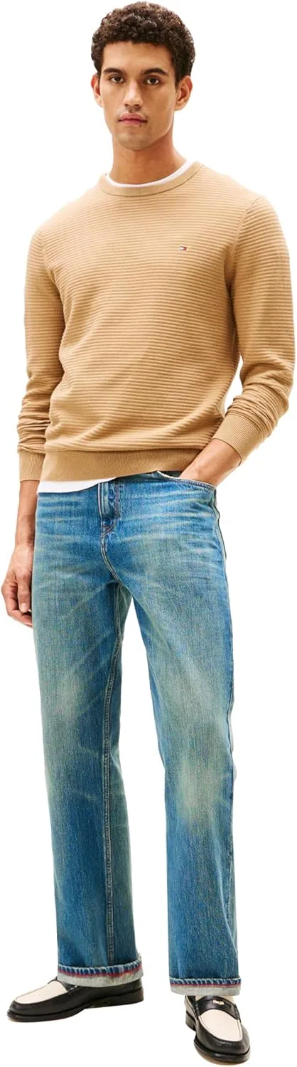 Толстовка Tommy Hilfiger мужская хлопковая вязаная облегченная, Safari Canvas — фото 3