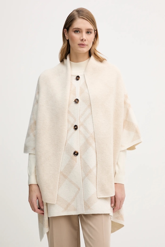 

Венский шерстяной кардиган Barbour, бежевый