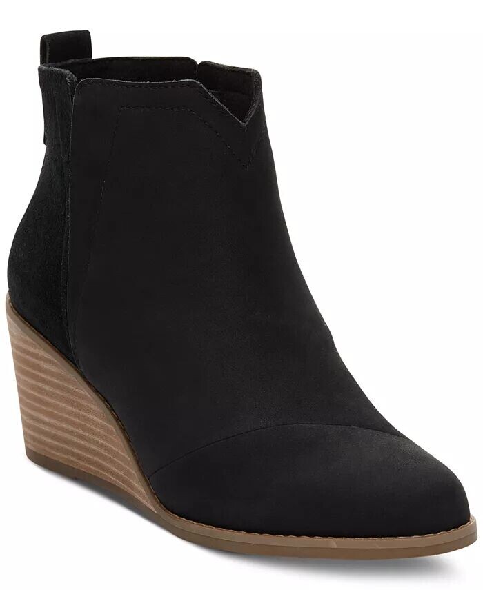 

Женские ботильоны без шнуровки Clare на танкетке TOMS, черный