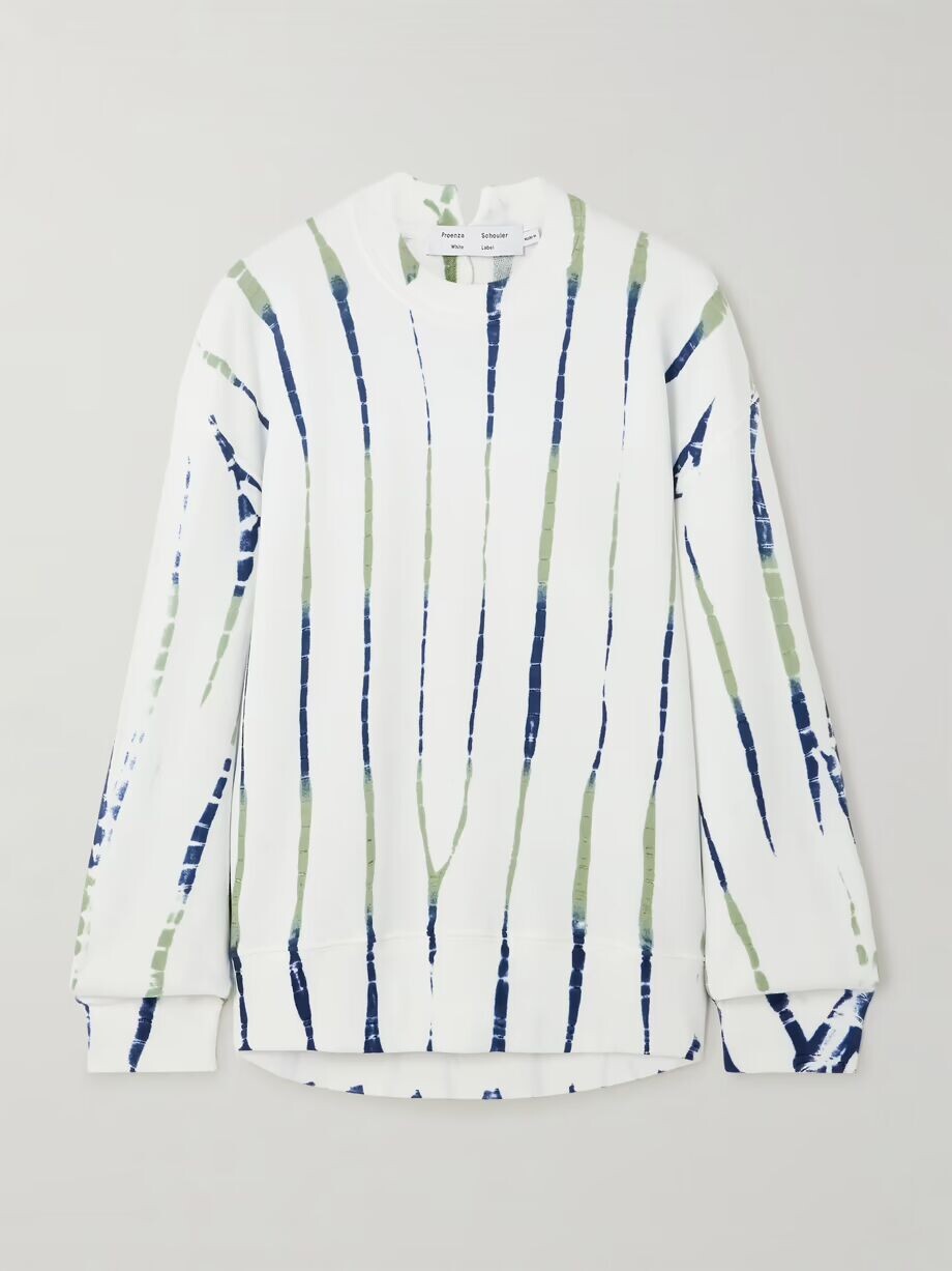 

Толстовка Blake из хлопкового джерси с принтом тай-дай Proenza Schouler White Label, белый