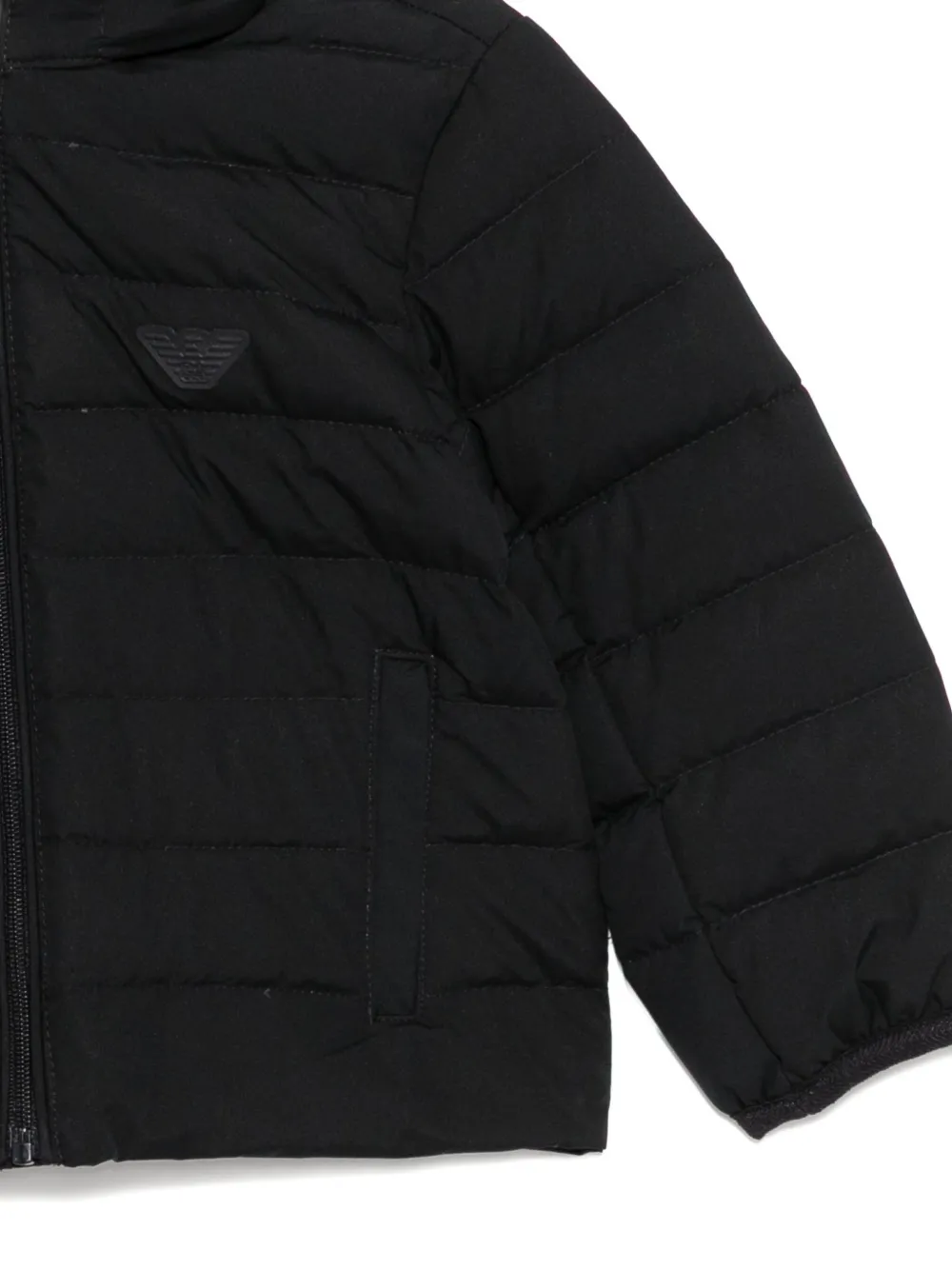 Куртка с нашивкой-логотипом Emporio Armani Kids, черный — фото 3