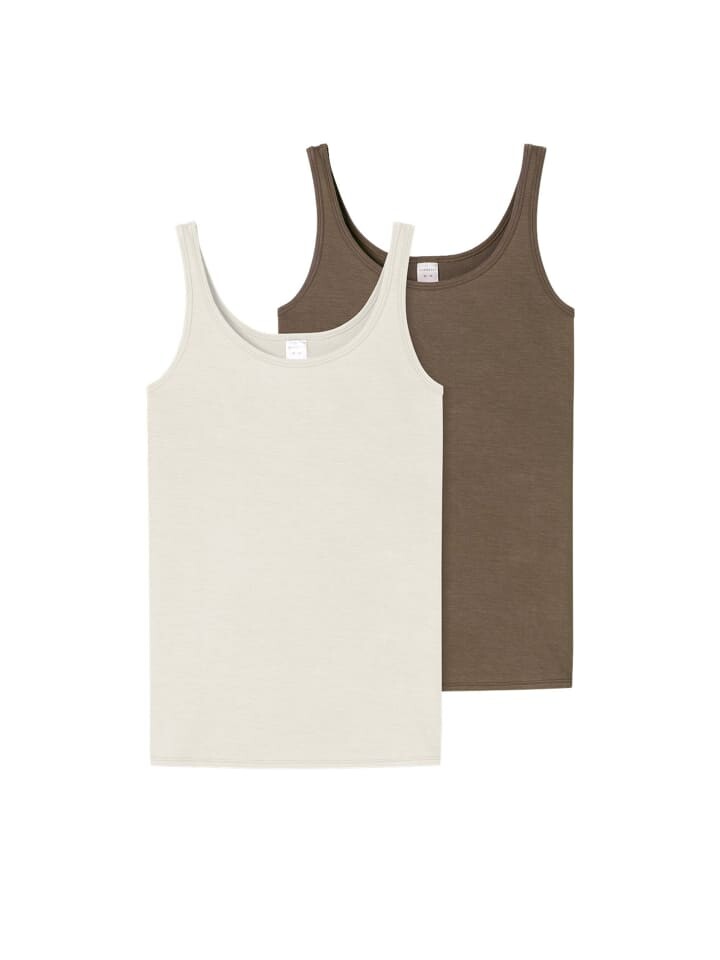

Майка Schiesser / Modal Essentials, цвет khaki/creme