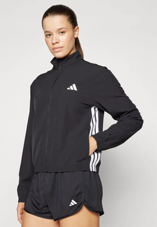 Куртка для разминки train essentials с тремя полосками Adidas Performance, Black/White — фото 4