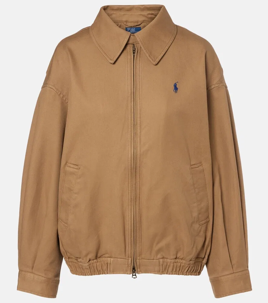 Хлопковая куртка-бомбер Polo Ralph Lauren, коричневый
