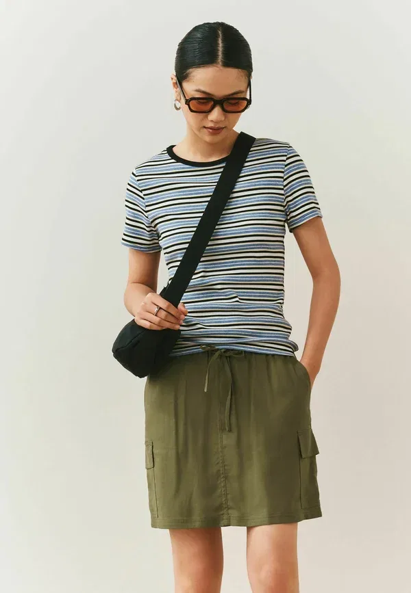 Юбка мини Next, khaki green, хаки зеленый