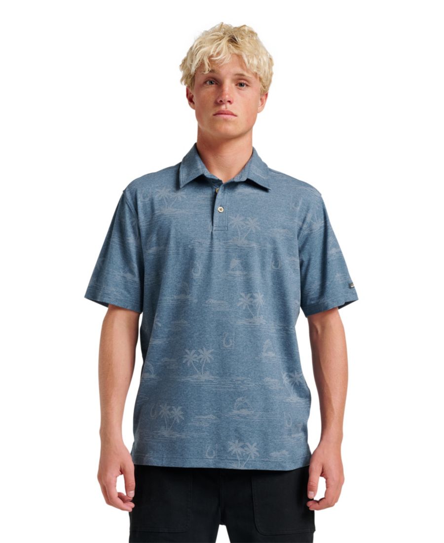 

Мужская рубашка поло Quiksilver Island Daze Quiksilver Waterman, Blue