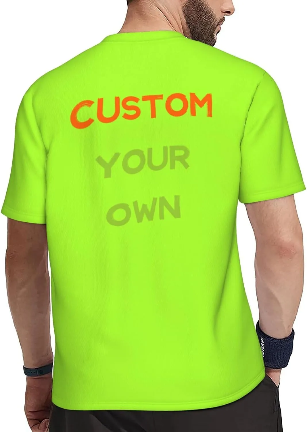 Футболка Custom с принтом на 4 сторонах для мужчин — фото 3