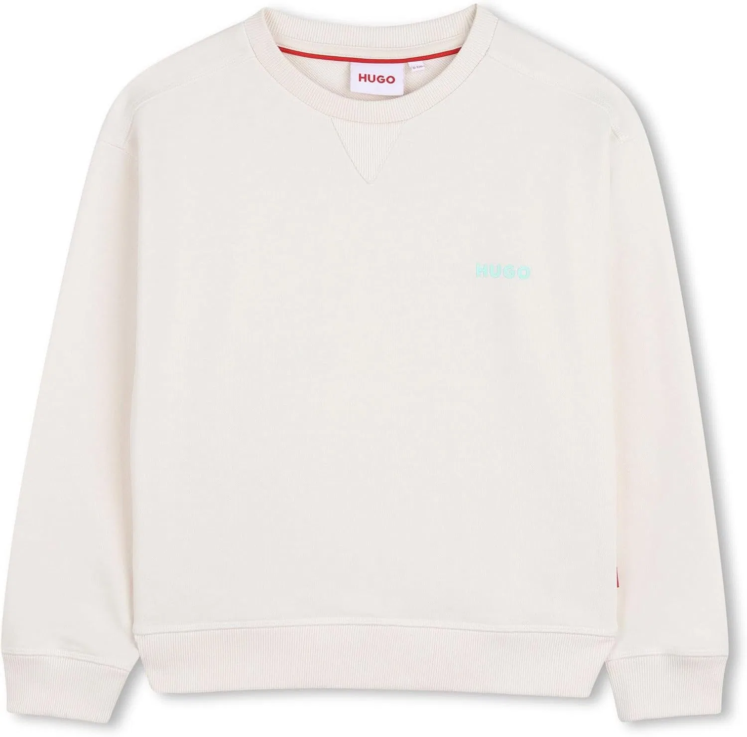 Свитшот HUGO Boys, оттенок Off-white