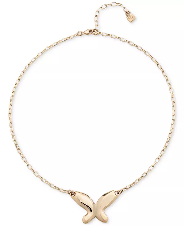 

Цепочка из металлического сплава с покрытием из 18-каратного золота с центральной бабочкой Unode50, gold