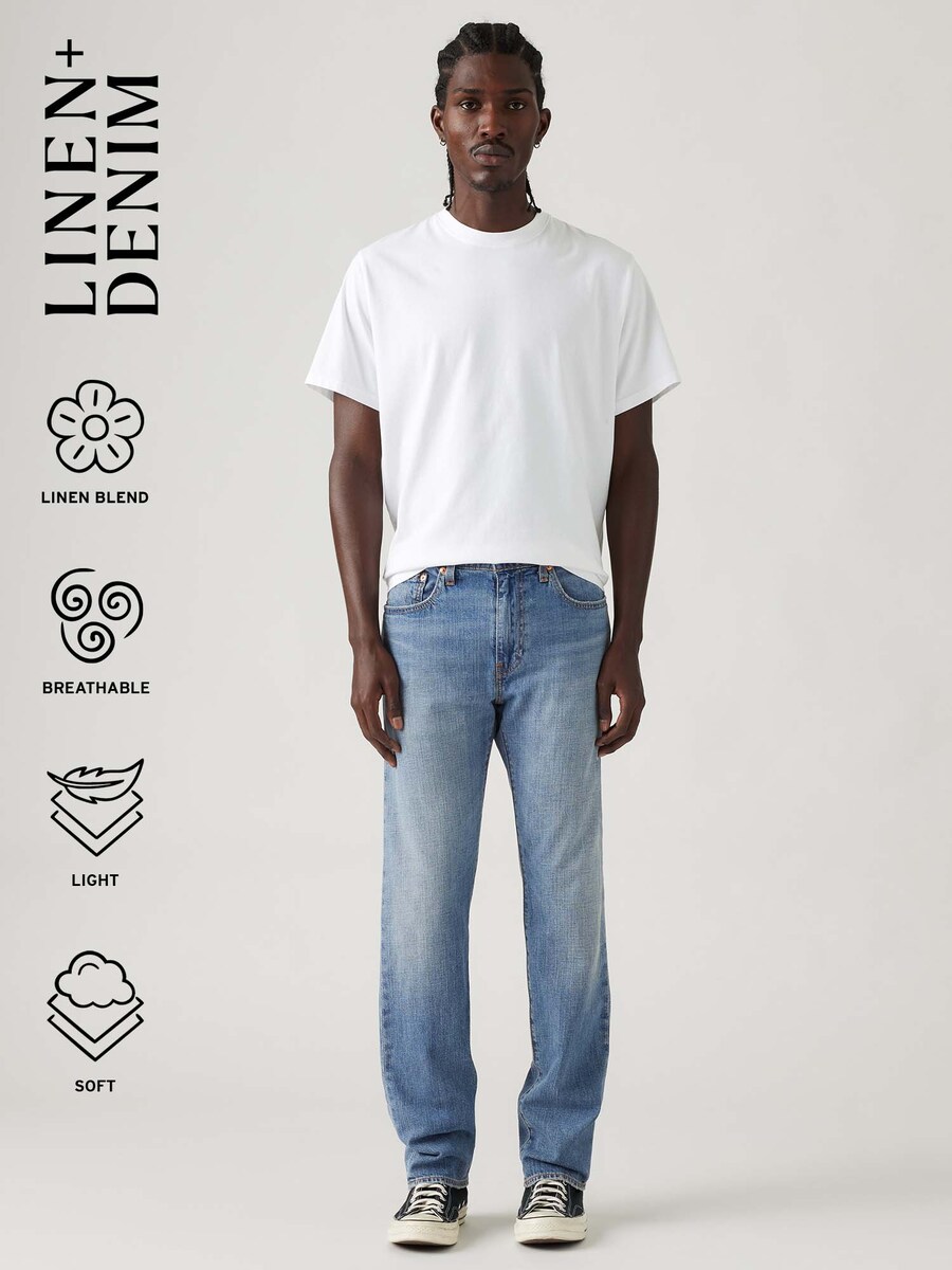 Повседневные джинсы LEVIS ┬о 502┬о Taper Linen + Denim, Light blue — фото 2