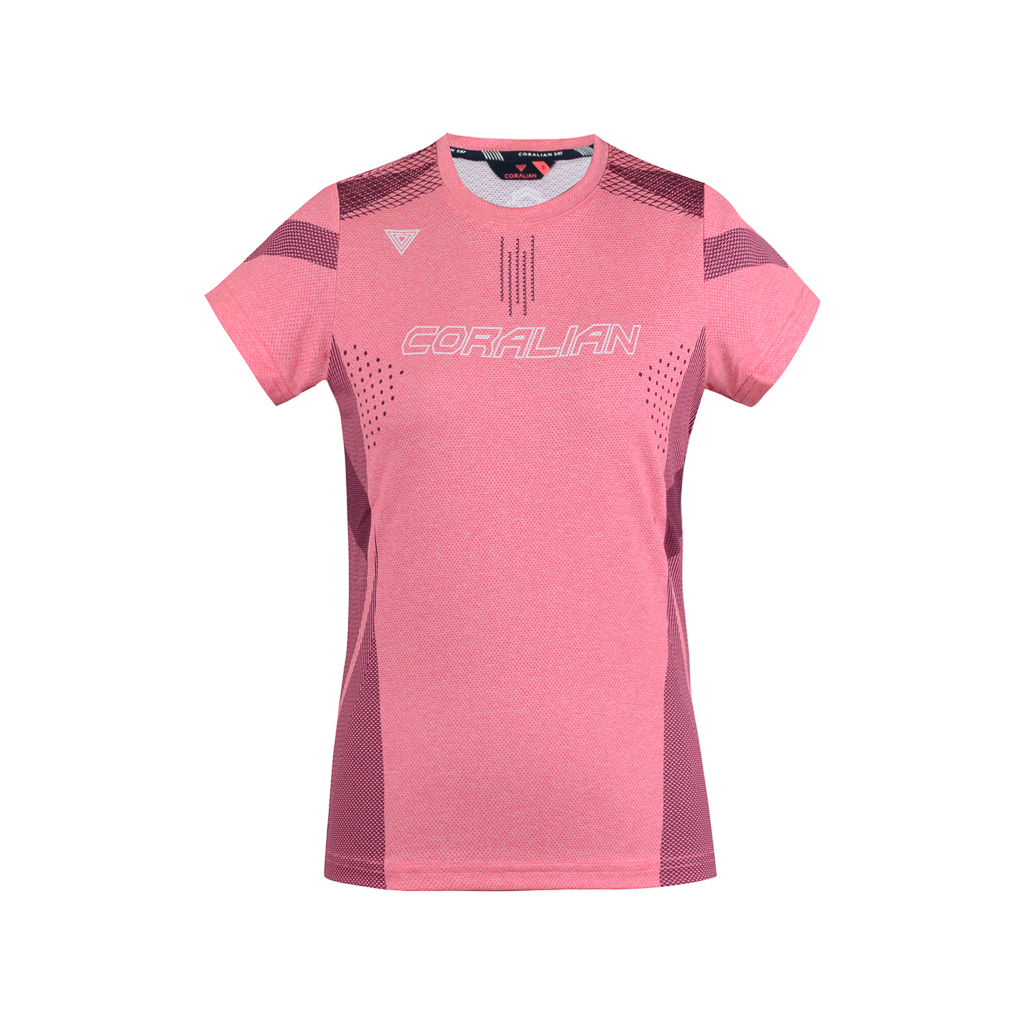 

CORALIAN Женская розовая футболка для бадминтона