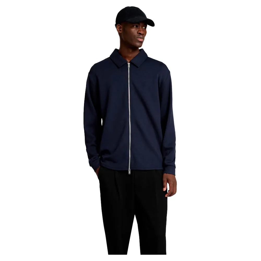 

Толстовка Selected Emanuel Soft full zip, синий
