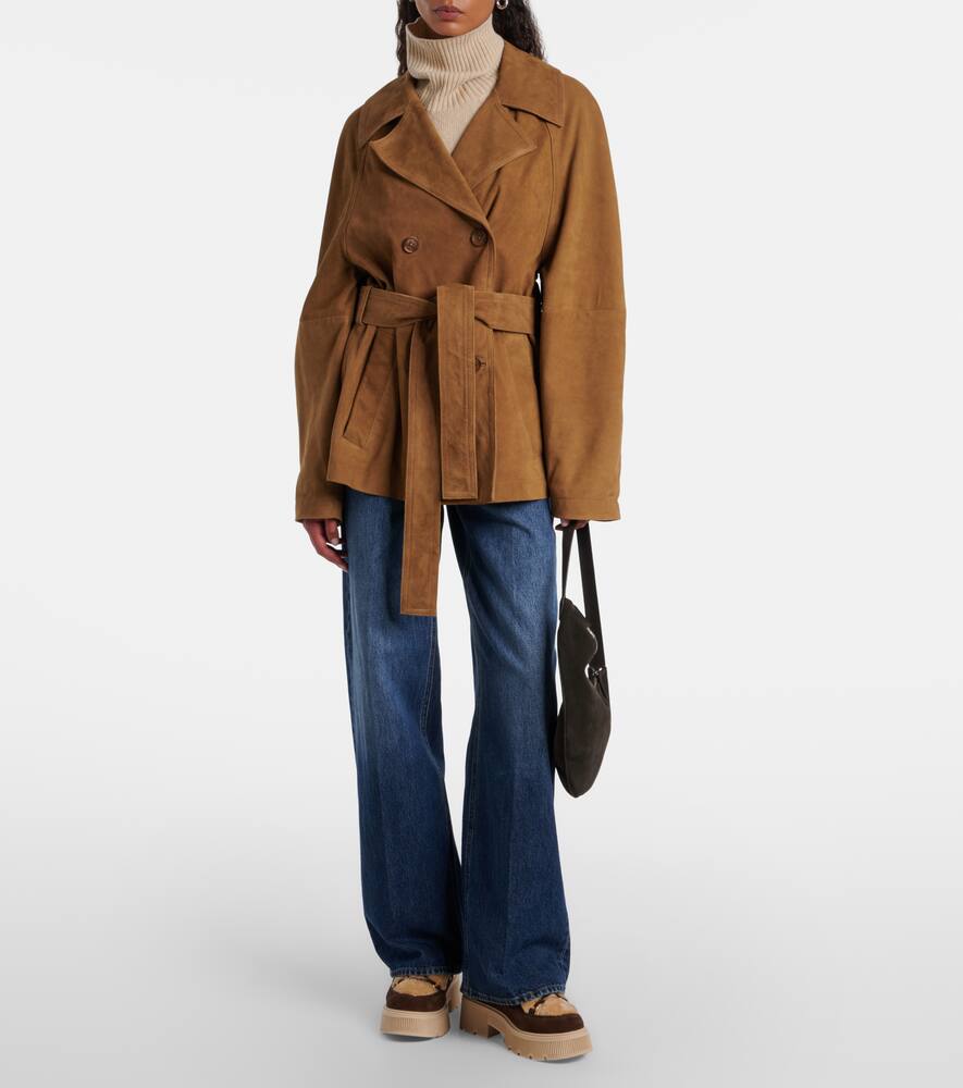 Туринские замшевые ботинки до щиколотки с овчиной Bogner, Dark Brown — фото 3