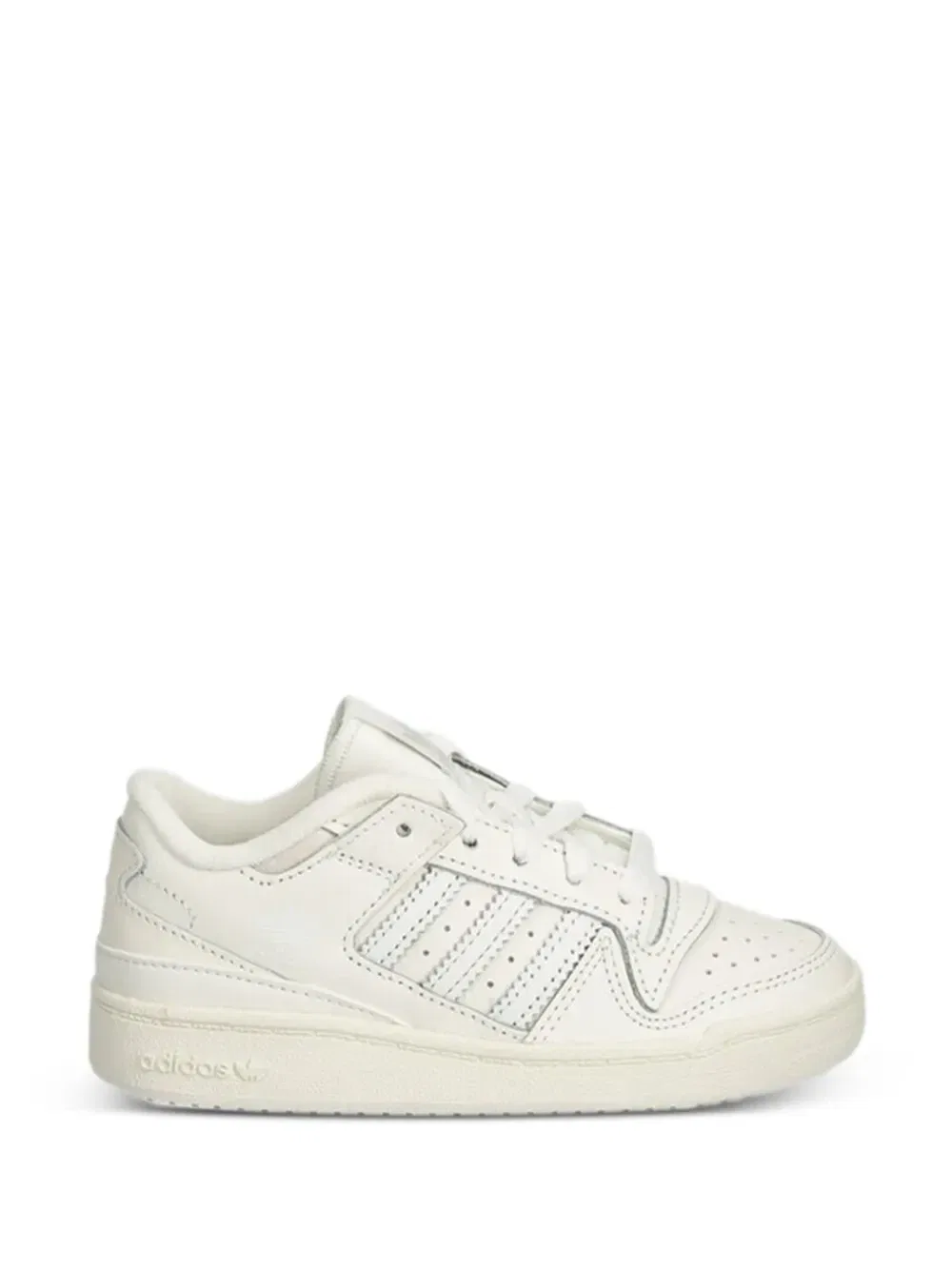 Кроссовки Forum Low Stripes с перфорацией Adidas Kids, белый — фото 2