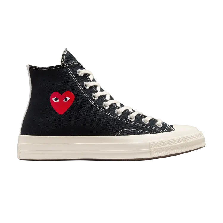 

Кроссовки Comme des Garçons PLAY x Chuck 70 High, цвет Single Heart - Black