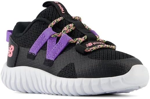 Кроссовки New Balance Kid's Playgruv V1 с эластичной шнуровкой, черный/фиолетовый — фото 4