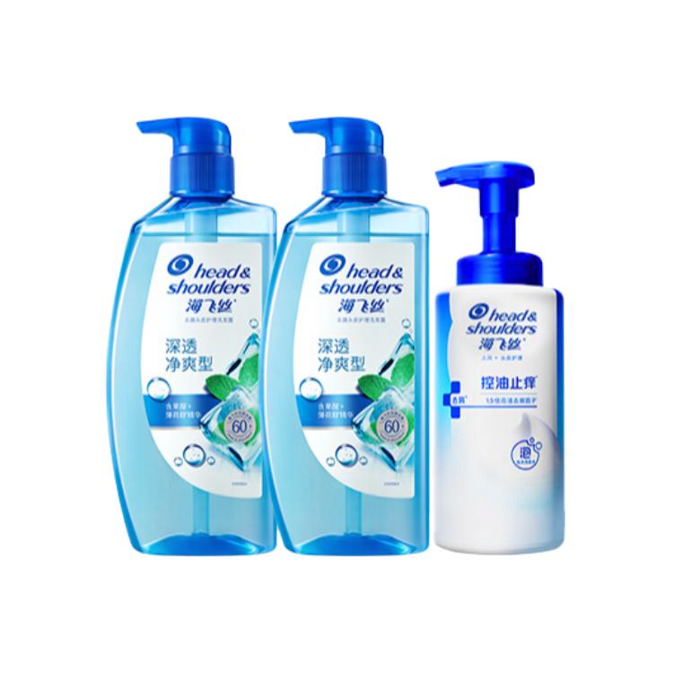 

Маслорегулирующий пушистый шампунь увлажняющее очищающее мыло аромат 670g+670g Head&shoulders