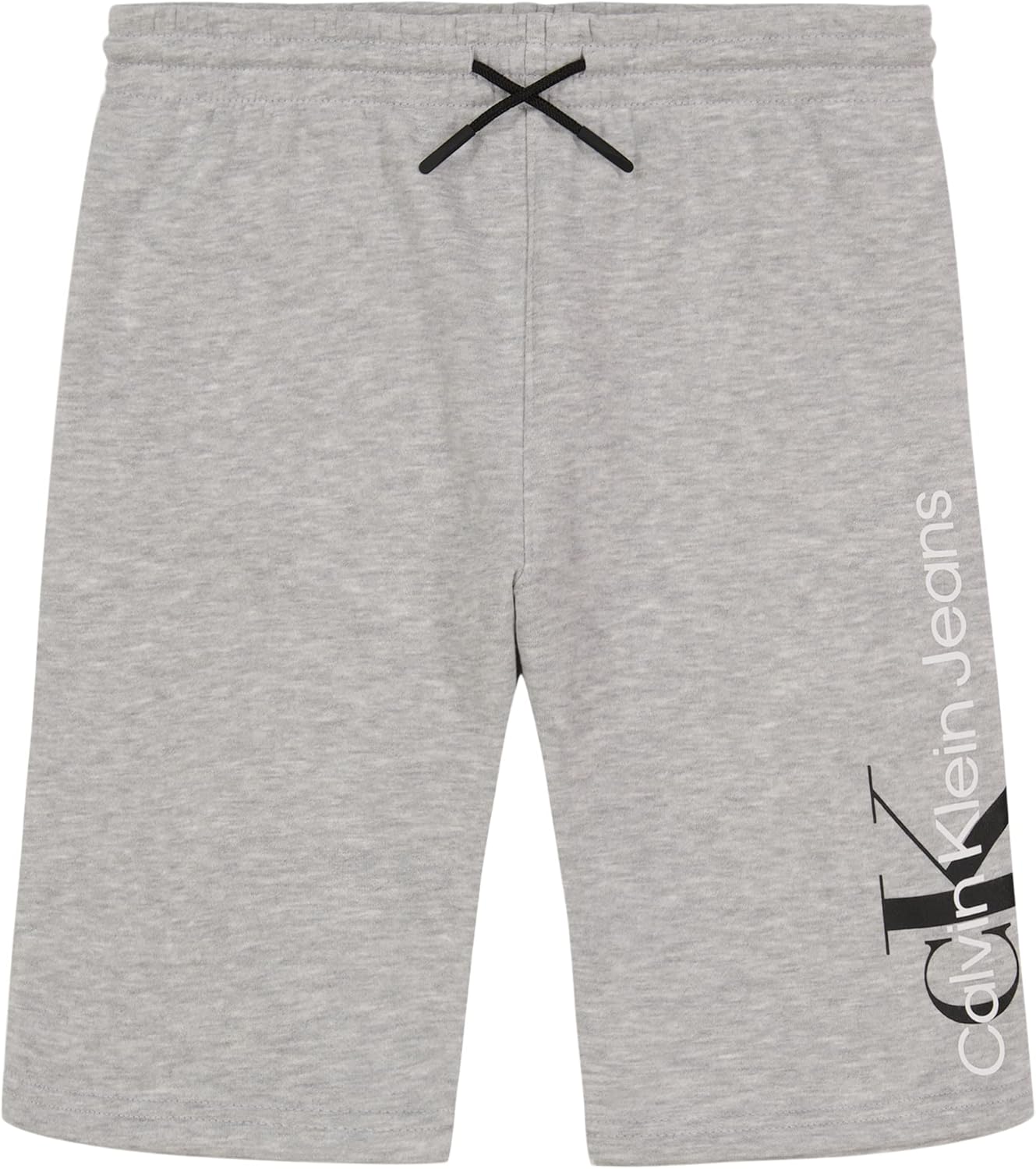 

Флисовые шорты-джоггеры Calvin Klein для мальчиков, застегивающиеся на шнурок, Lt Grey Heather Vert