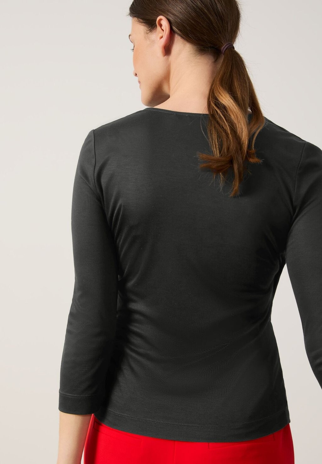 

Топ с длинными рукавами 3/4 ARM MIT WICKELOPTIK Gerry Weber, черный