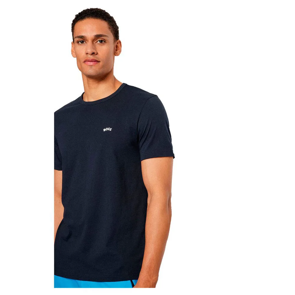 Футболка BOSS Tee Curved, синий — фото 4
