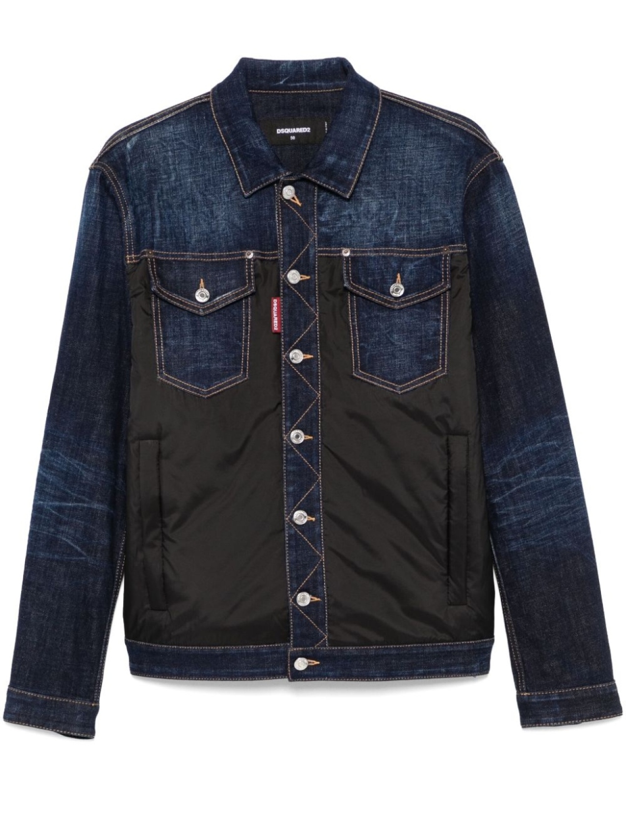 

DSQUARED2 джинсовый пуховик, синий