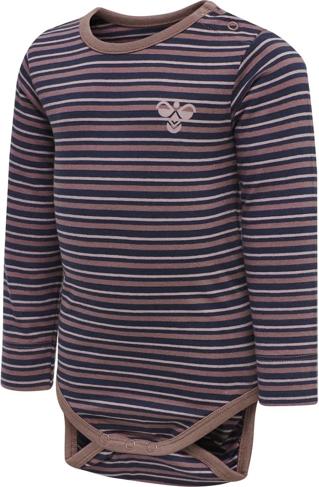 Боди детское, длинный рукав, Hummel, розовый
