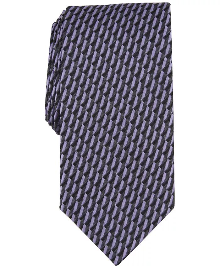 

Мужской галстук Spencer с геометрическим узором Perry Ellis, черный