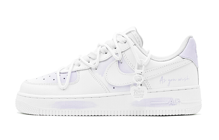 

Кроссовки Air Force 1 для скейтбординга мужские с низким верхом белого цвета Nike, светло-фиолетовый