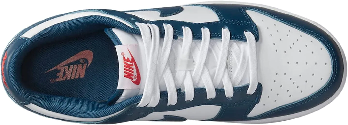 Мужские скейтбордистские кроссовки Nike Dunk Low Retro, белый/красный/синий — фото 3