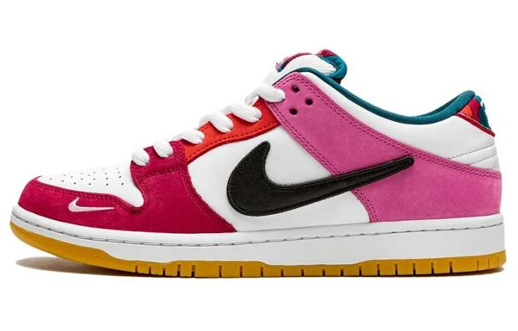 Кроссовки Nike SB Dunk Low Pro X Parra 'Friends & Family', белый красный зеленый