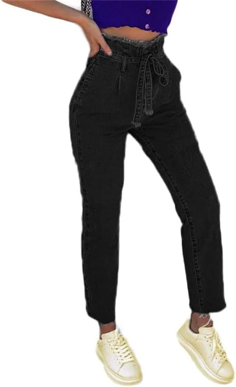 

Женские джинсы Andongnywell с высокой талией и эластичным поясом