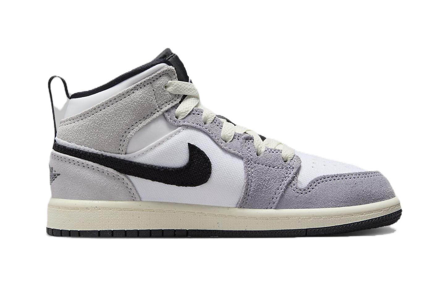 Jordan Air Jordan 1 Детские кроссовки для скейтбординга PS, Gray — фото 2