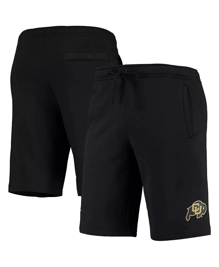 

Мужские черные флисовые шорты с логотипом Colorado Buffaloes College Primary Club Nike