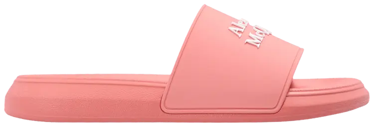 Шлепанцы Alexander McQueen Wmns Logo Slides 'Anemone', оранжевый