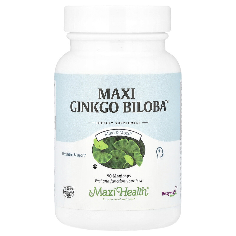 

Maxi Health, Maxi Ginkgo Biloba , 90 капсул
