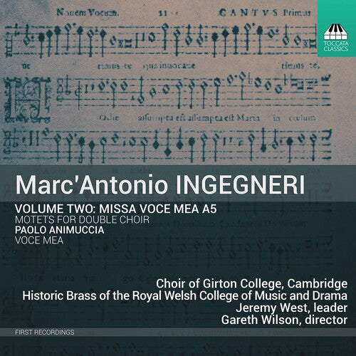 

CD диск Ingegneri / Cambridge Choir of Girton College: Missa Voce Mea A5 2