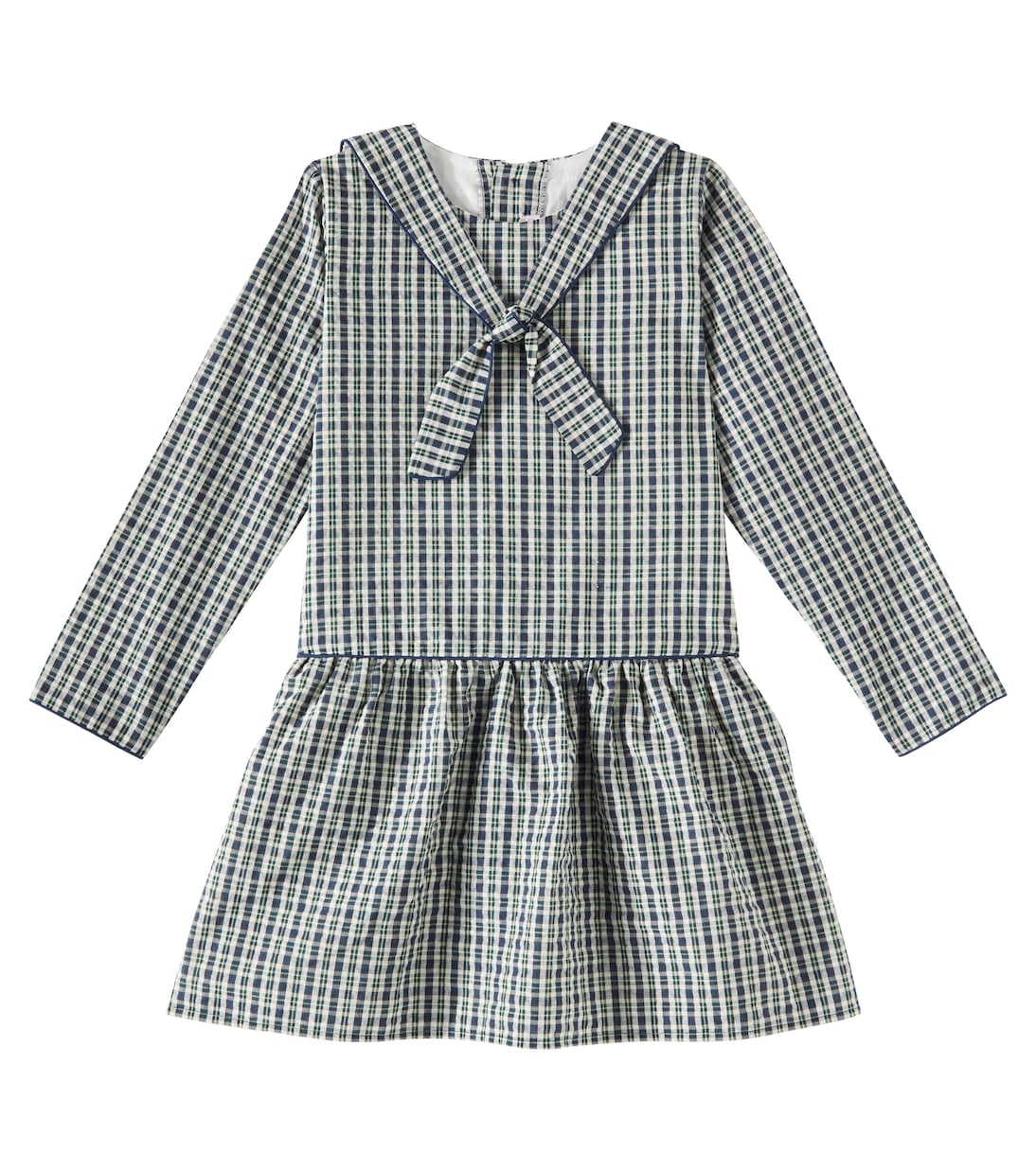 

Платье Аранда в клетку тартан La Coqueta, Navy Tartan