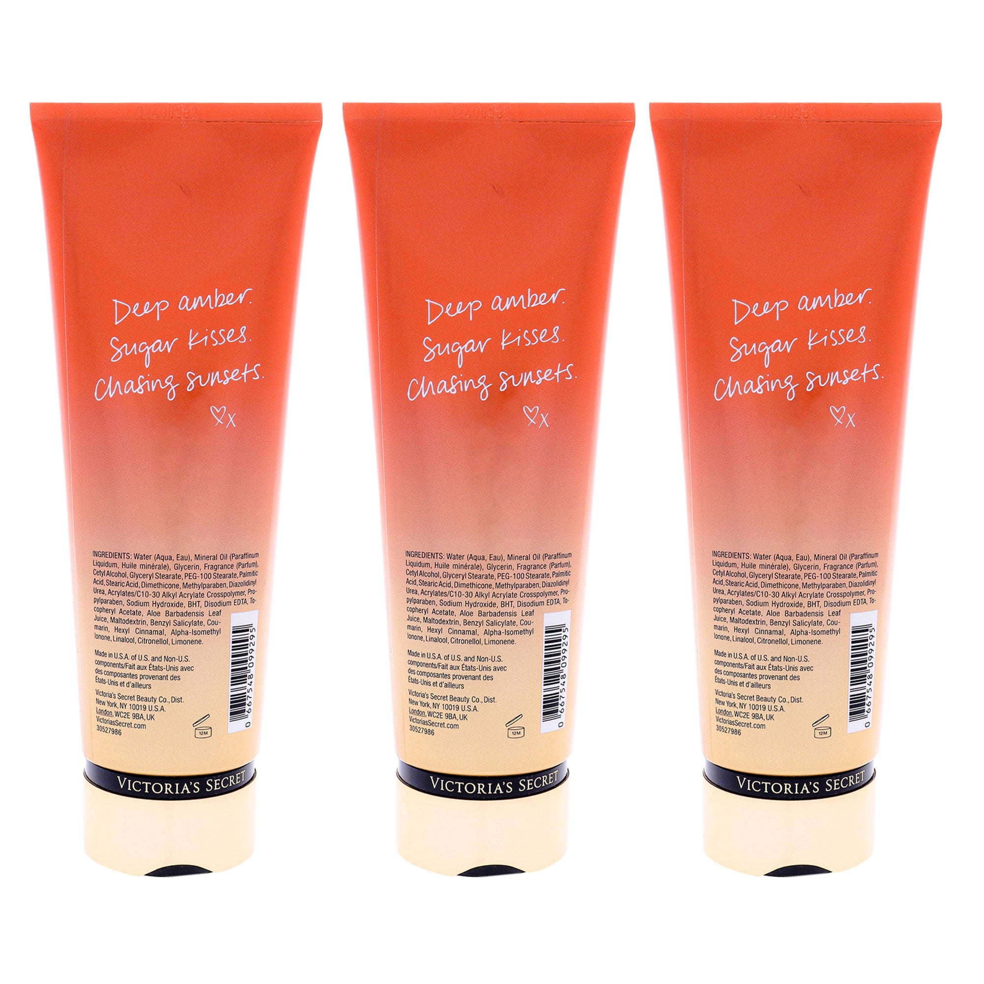 Лосьон для тела Amber Romance от Victoria's Secret для женщин - 230 мл - упаковка из 3 шт. Victorias Secret, 8.0 Oz — фото 2