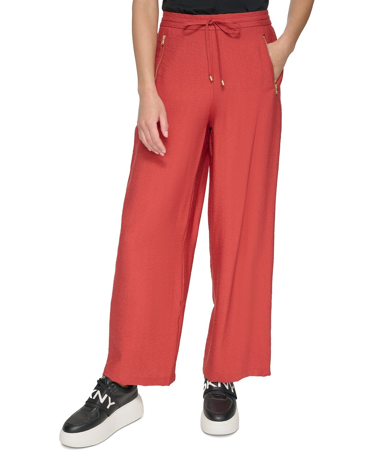 

Женские брюки на шнурке без застежки DKNY