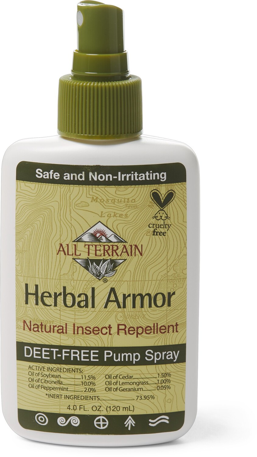 

Herbal Armor Натуральный репеллентный спрей от насекомых без ДЭТА - 4 эт. унция All Terrain