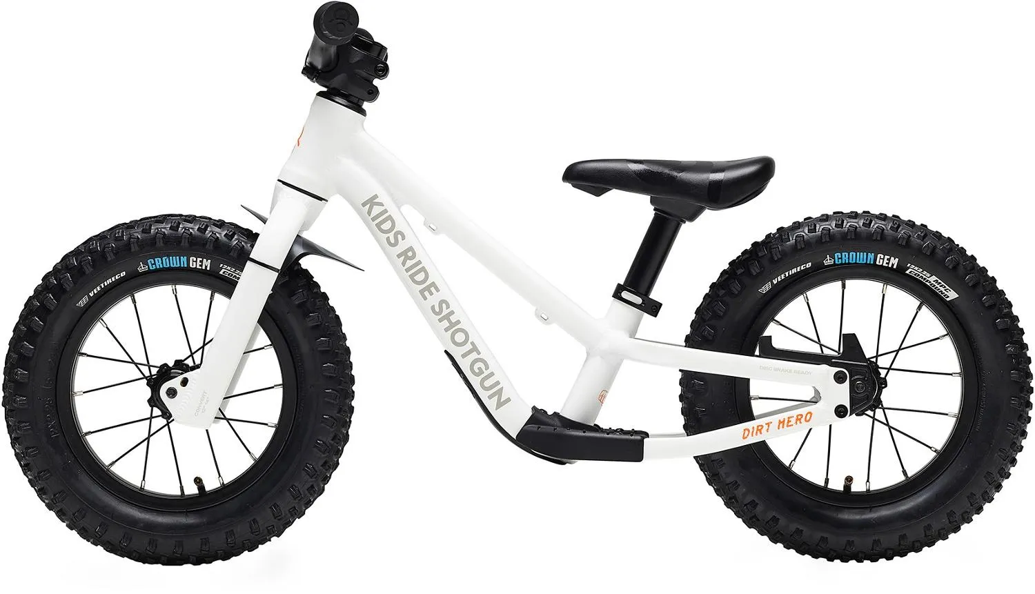 

Балансировочный велосипед Dirt Hero 12 Kids Ride Shotgun, White